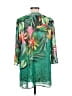 Chico's 100% Polyester Tropical Green 3/4 Sleeve Blouse Size Med (1) - photo 2
