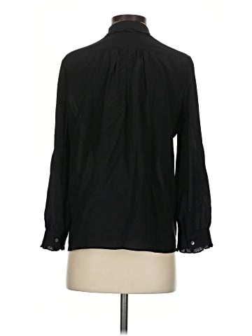 Madewell Long Sleeve Silk Top (view 2)