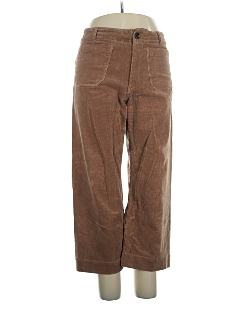 Pre-owned Quince Casual Pants In Brown