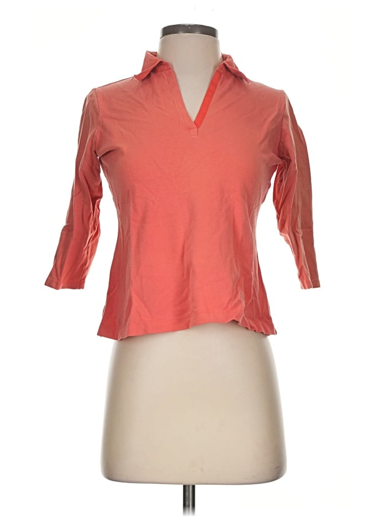Pre-owned Covington 3/4 Sleeve Blouse In Orange