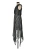 Robert Louis 100% Polyester Chevron-herringbone Gray Casual Dress Size L - photo 5