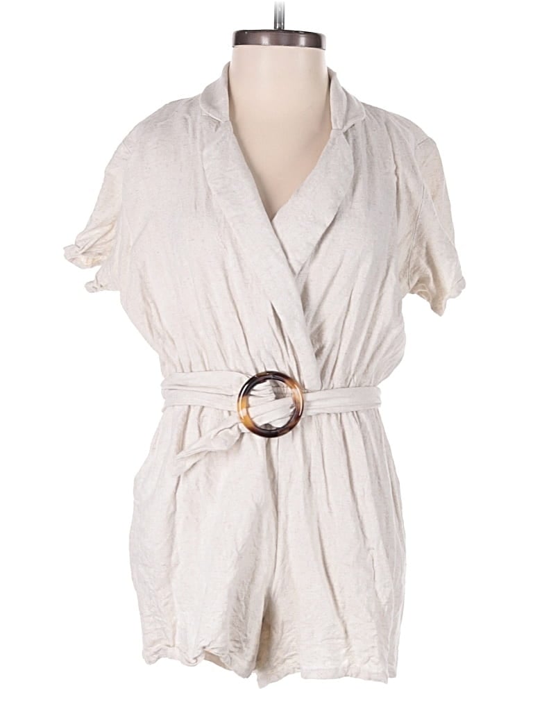 Pre-owned Louna Romper In Ivory