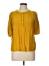 Universal Thread Yellow Short Sleeve Blouse Size L - photo 1