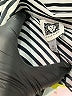 Anne Klein 100% Polyester Chevron-herringbone Silver Long Sleeve Blouse Size M - photo 7