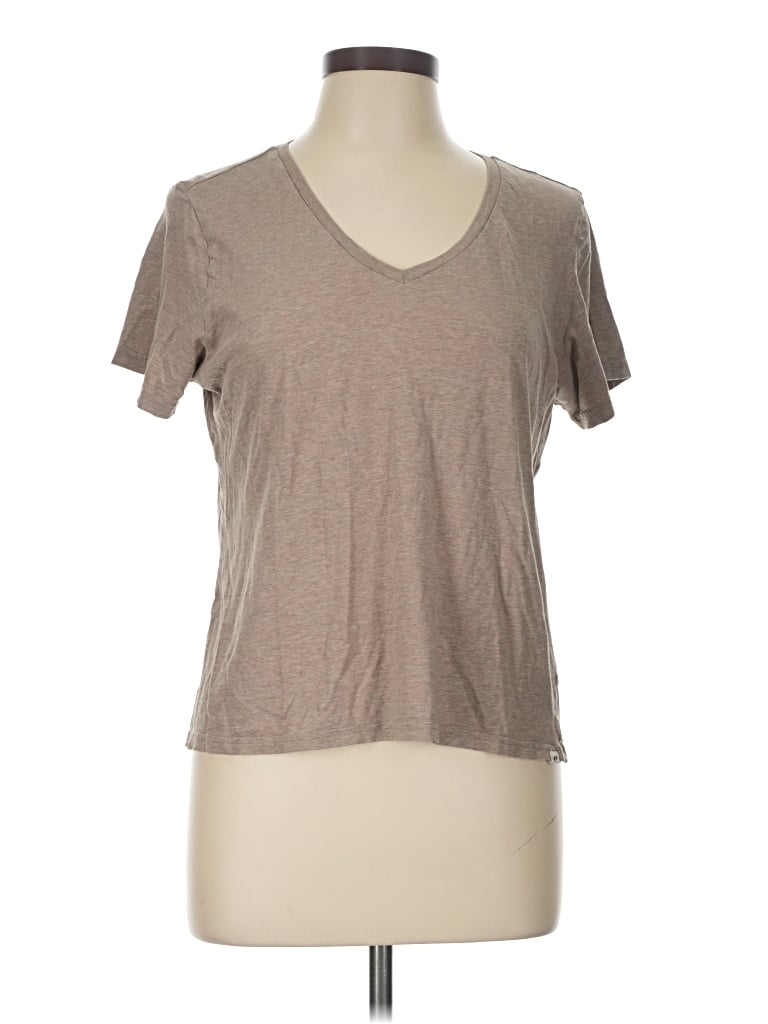 Pre-owned Pact Short Sleeve T-shirt In Brown