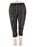 Susan Graver Print Black Casual Pants Size 1X - photo 1