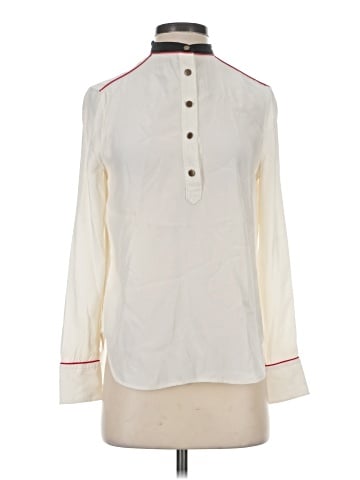 Rag & Bone Long Sleeve Silk Top (view 1)