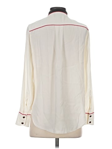 Rag & Bone Long Sleeve Silk Top (view 2)