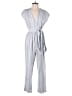 Ecote 100% Cotton Stripes Gray Jumpsuit Size 8 - photo 1