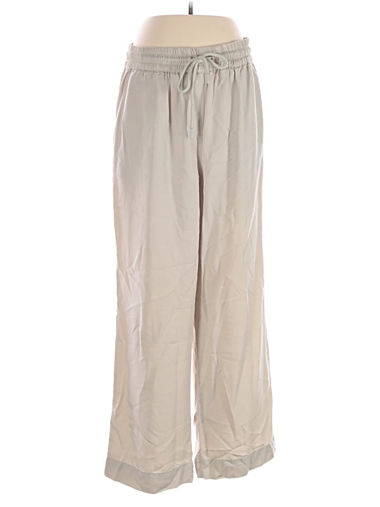 Pre-owned Quince Casual Pants In Gray