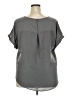 Maurices 100% Polyester Gray Short Sleeve Top Size XXL - photo 2