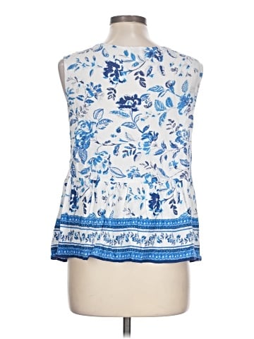 Blue Rain Sleeveless Blouse (view 2)