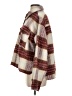 La Miel Plaid Burgundy Jacket Size S - photo 5