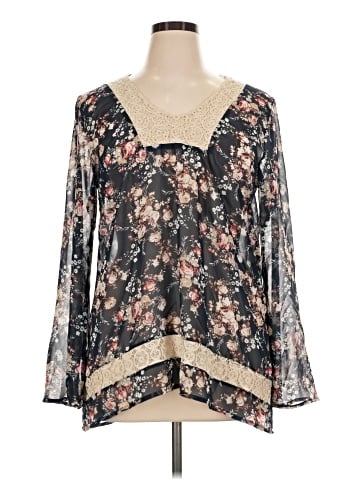 About A Girl 3/4 Sleeve Blouse (view 1)