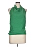 H&M 100% Polyester Green Sleeveless Top Size L - photo 1