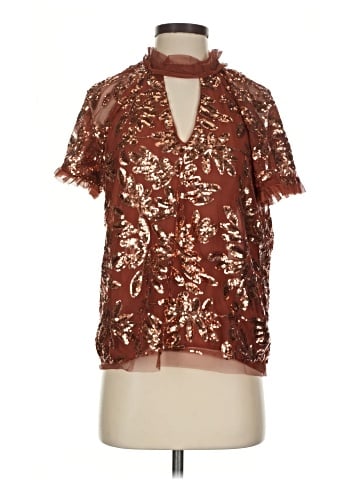 By Anthropologie Short Sleeve Blouse (view 1)