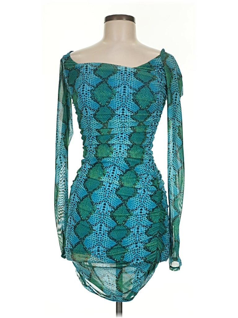 Pre-owned Afrm Cocktail Dress In Teal