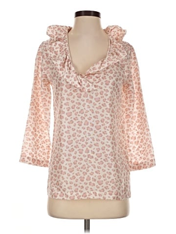 Devon Baer 3/4 Sleeve Silk Top (view 1)