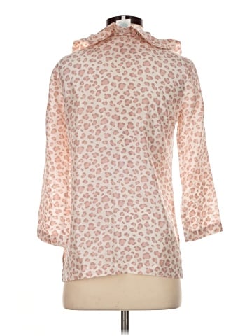 Devon Baer 3/4 Sleeve Silk Top (view 2)