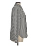 Anne Klein 100% Polyester Chevron-herringbone Silver Long Sleeve Blouse Size M - photo 4