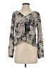 Astr 100% Polyester Gray 3/4 Sleeve Blouse Size S - photo 1