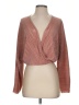 ASOS 100% Polyester Brown Long Sleeve Blouse Size 2 - photo 1