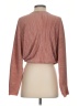ASOS 100% Polyester Brown Long Sleeve Blouse Size 2 - photo 2