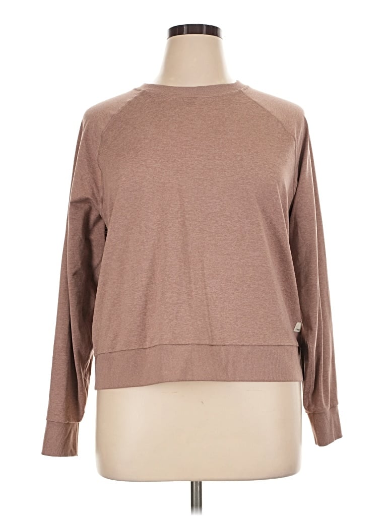 Pre-owned Vuori Long Sleeve T-shirt In Brown
