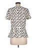 Talbots Polka Dots Black Ivory Short Sleeve Blouse Size M - photo 2