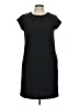 Lands' End Solid Black Casual Dress Size 10 - photo 1