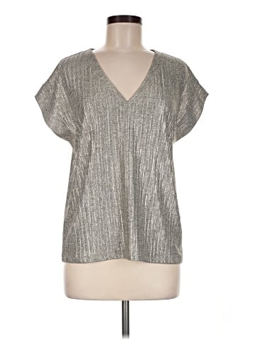 White House Black Market Short Sleeve Blouse (view 1)