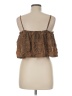 Volcom 100% Viscose Brown Sleeveless Blouse Size 8 - photo 2
