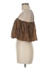 Volcom 100% Viscose Brown Sleeveless Blouse Size 8 - photo 5