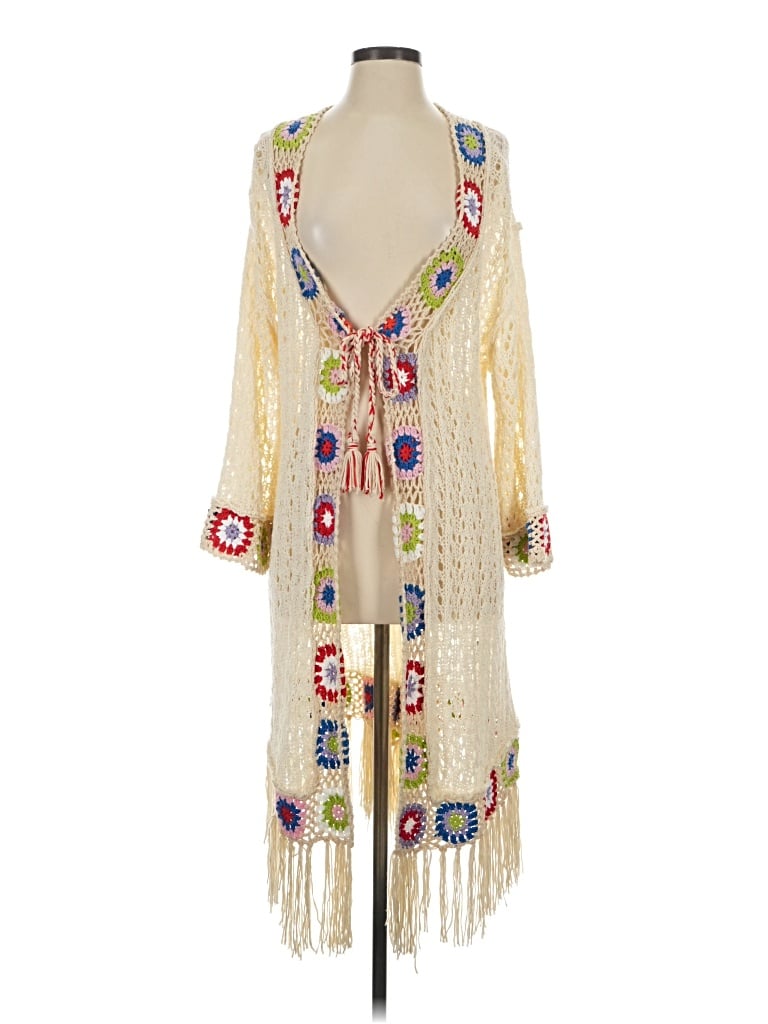 Pre-owned Pol Cardigan Sweater In Yellow