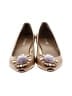 Prada 100% Leather Gold Tan Heels Size EU 38 - photo 2