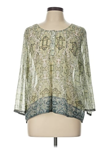 Ecru 3/4 Sleeve Blouse (view 1)