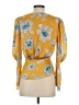 Guess 100% Polyester Yellow 3/4 Sleeve Blouse Size XS - photo 2