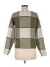 Tahari Checkered-gingham Green Pullover Sweater Size M - photo 2
