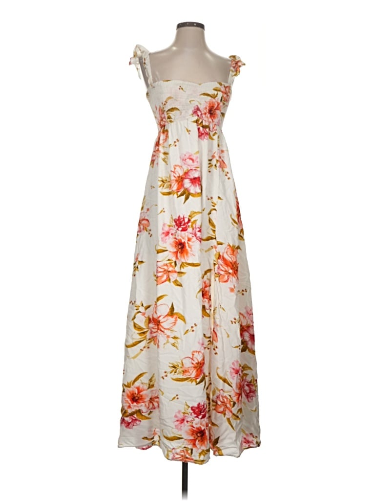 Pre-owned Aakaa Casual Dress In Ivory