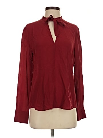 Madewell Silk Tie-Neck Shirt (view 1)