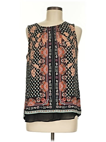 Rose + Olive Sleeveless Blouse (view 1)