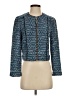 Diane von Furstenberg Tweed Blue Jacket Size 4 - photo 1