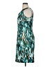 Connected Apparel Graphic Teal Cocktail Dress Size 16 - photo 5