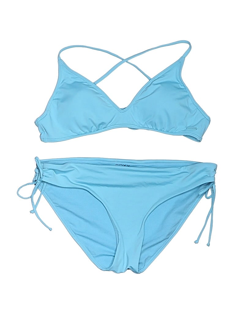 Pre-owned Roxy Two Piece Swimsuit In Blue