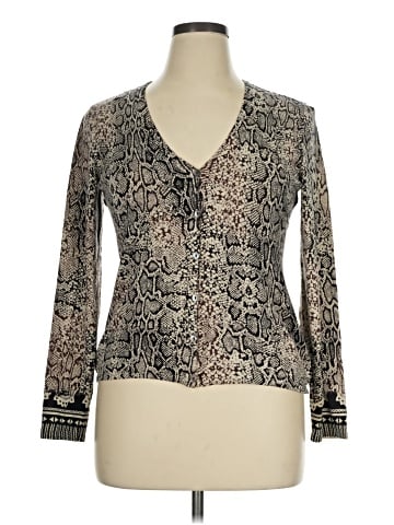 Chico's Long Sleeve Silk Top (view 1)