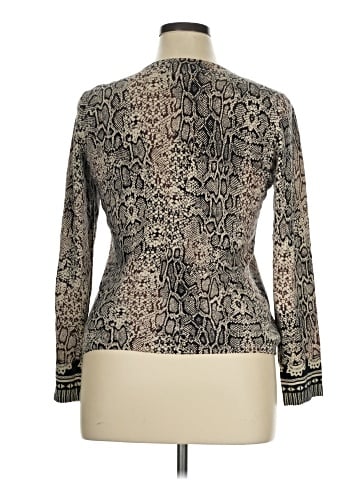 Chico's Long Sleeve Silk Top (view 2)
