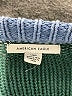 American Eagle Outfitters 100% Cotton Color Block Blue Pullover Sweater Size L - photo 7