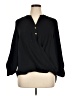 IMAN 100% Polyester Black 3/4 Sleeve Blouse Size XL - photo 1