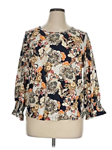 Chico's 3/4 Sleeve T-Shirt (view 1)