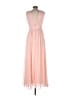Lulus 100% Polyester Pink Cocktail Dress Size M - photo 2